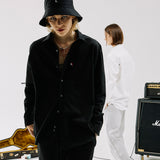 オーバーフィットコットンシャツ/OVERFIT COTTON SHIRTS-BLACK