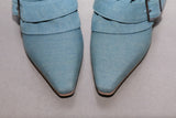 Hug belt boots _Sage denim