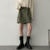 ファーミーウエストストリングカーゴミニスカート / Furme Waist String Cargo Mini Skirt