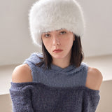 VA Square Longlabel Shapka Hat / Cream