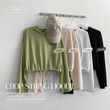 Hokesum Maureen String Cropped Hoodie