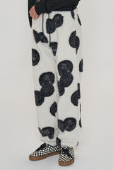 COIN FLEECE BANDING PANTS / IVORY (6600185610358)