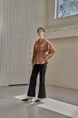 シーモアストリングブラウス/SEYMOUR STRING BLOUSE_BROWN