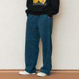 マーブルフリースバンディングパンツ/MARBLE FLEECE BANDING PANTS_BLUE