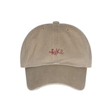 FAKEロゴウォッシュキャップ(BEIGE)