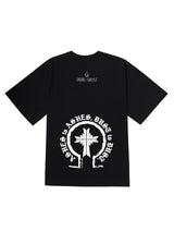 デスオーバーフィットTシャツ/DEATH BK(wide overfit short sleeved T-shirt)