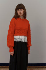 Cropped sweater (With slip)                     