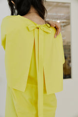 レイヤードリボンワンピース / layered ribbon onepiece yellow
