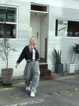 Daily Hip Crop Varsity Jacket