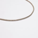 シルバーボールネックレス / silver ball necklace (yellow gold plated / platinum gold plated)