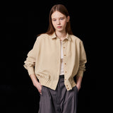 Spring banding shirt_lemon grass