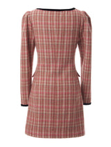 JENNY CHECK WOOL ONEPIECE_PINK (6638373929078)