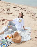 SM:]E プリント オーバーサイズ Tシャツ / SM:]E PRINTED OVERSIZED T-SHIRT WHITE