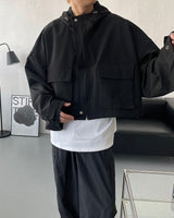 モノクロップフードジャンパー / CR Mono Cropp Hood Jumper (3 colors)