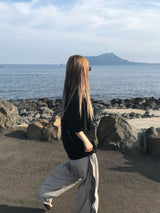 Effect mesh nylon pants
