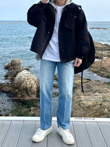 ブラッシュセミデニムパンツ/BRUSH SEMI DENIM PANTS(4COLOR)