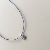 ラウンデッドシルバーペンダントネックレス / [CCNMADE] Rounded Silver Pendant Necklace (3color)