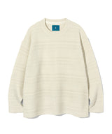 ミックス ジャカード ニット ロングスリーブ / Mix jacquard Knit Longsleeve K10 Elephant Ivory