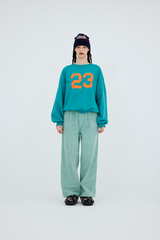 コーデュロイピンタックバンディングパンツ