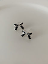 [925silver] アンドリボンピアス / [925silver] And ribbon earrings