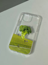 ブロッコリーガーデンジェリースマホケース/Broccoli garden jelly case