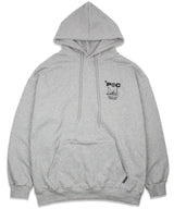 サイン_ロゴ フード スウェットシャツ/ Sign_Logo Hooded Sweatshirt GREY (6613177401462)