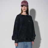 ビンテージウォッシングスウェットシャツ / vintage washing sweatshirt [black]