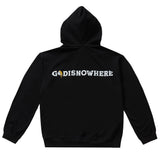 オーバーフィットプリンティングフードジップアップ/OVERFIT PRINTING HOOD ZIP-UP-BLACK
