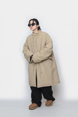Long bomber  padded jacket