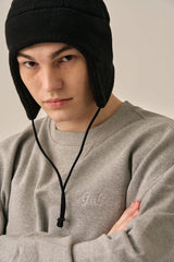 LETTERING LOGO BASIC SWEATSHIRT - GRAY
