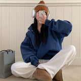 [BELLIDE MADE] TONE UP DOUBLE SIDE RAISED HALF NECK SWEAT