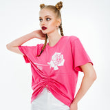 スリーピングローズTシャツ / Sleeping Rose T-shirt [Magenta]