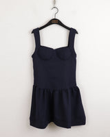 レノアハートネックミニスリーブレスワンピース/ Lenoa Heart Neck Mini Sleeveless One Piece