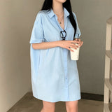 [Bellide made/Short, Long] Candy Short-Sleeved Shirt Dress
