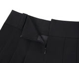 プリーツロゴテープミニスカート / Pleated Logo-Tape Mini Skirt _ Black