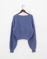 ウールバルーンVネックニット / Wool balloon V-neck knit (5color)