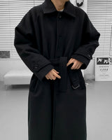 メゾンウールマックコート/SK Maison Wool Mac Coat (2 colors)