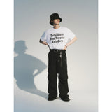 リファインナイロンパラシュートパンツ / REFINE NYLON PARACHUTE PANTS_BK