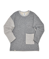 KNIT X TERRY COMBINATION POCKET TEE (Gray) / コンビネーションポケットTシャツ
