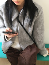 【ウール50】ミルコモヘアショートカラージャケット
