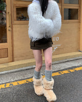 Bear buckle boots