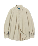 ツイステッドカラーカーディガンシャツ/Twisted collar cardigan shirt S111 Elephant Ivory