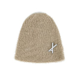 VA Brooch Soft Angora Beanie Camel