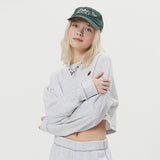 キルシードゥードゥルチェリークロップ丈トレーナー／DOODLE CHERRY CROP SWEAT [LIGHT GRAY (6658897084534)