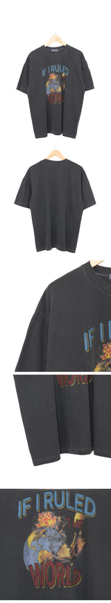 イフワールドダイイングショートスリーブTシャツ