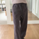 [MADE] Pron Pitch Napping Cotton Banding Long Wide Pants