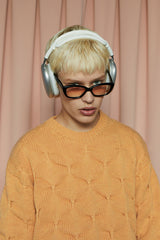 EMBOSSING CLOVER KNIT / SALMON