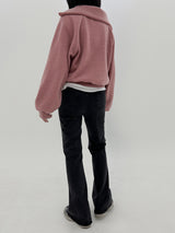 オーバーネックスウェットシャツ/over neck sweatshirt (4color)