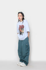 スナップワイドカーゴパンツ / Snap Wide Cargo Pants