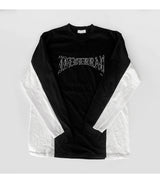 (ユニセックス) レーシングカラールーズロングスリーブTシャツ / (Unisex) Lacing Color Loose Long Sleeve T (2 colors)